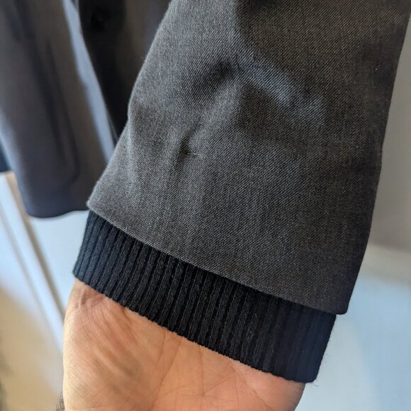 PHILIPPE DUBUC - Ribbed shawl collar jacket - Sz 02 - Picture 7 of 10